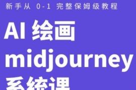 AI 绘画 midjourney 系统课：新手从 0-1 完整保姆级教程