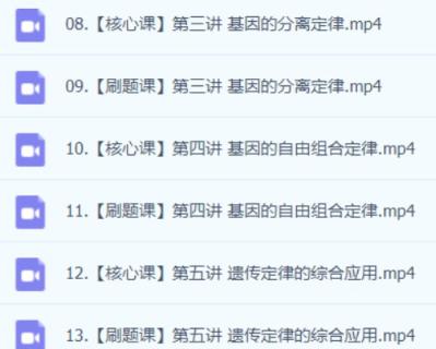 2024高一生物 李林生物 高一必修一/二同步课 高中生物