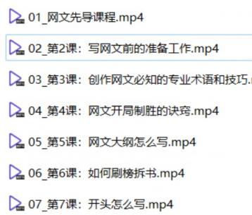 网文写作全解课程 从开篇到签约 带你尽快入门